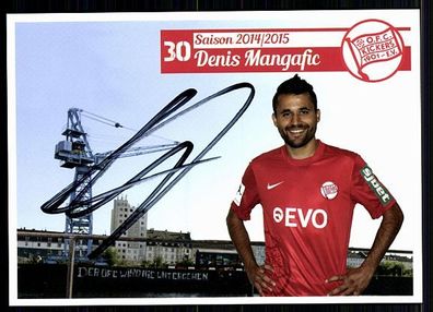 Denis Mangafic Kickers Offenbach 2014-15 Original Signiert + A 87107