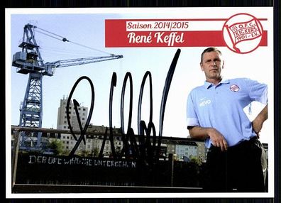Rene Keffel Kickers Offenbach 2014-15 Original Signiert + A 87097
