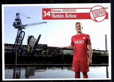 Robin Scheu Kickers Offenbach 2014-15 Original Signiert + A 87105