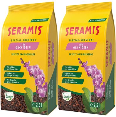 2 x Seramis® Spezial-Substrat für Orchideen, 2,5 Liter