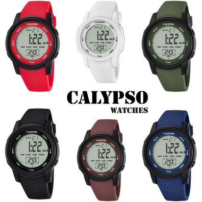 Calypso K5698 Herrenuhr Chrono digital mit PU-Armband K5698