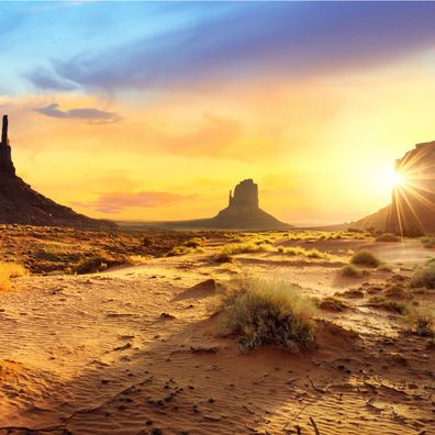 Muralo Selbstklebende Fototapeten XXL Wohnzimmer Wüste Landschaft 3D 3658