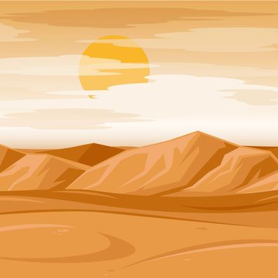 Muralo Selbstklebende Fototapeten XXL Wohnzimmer 3D Wüste Landschaft 3666