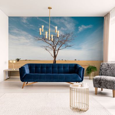 Muralo Selbstklebende Fototapeten XXL Wohnzimmer Wüste Bäume Himmel 3672