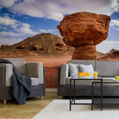 Muralo Selbstklebende Fototapeten XXL Wohnzimmer Wüste Gebirge Wolken 3676