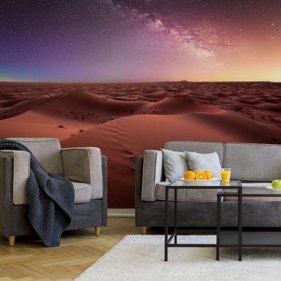 Muralo Selbstklebende Fototapeten XXL Wohnzimmer Kosmos Wüste Himmel 3684