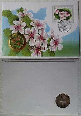 schöner Numisbrief Kuba mit 1 Peso Farbünze 1997 (134138)