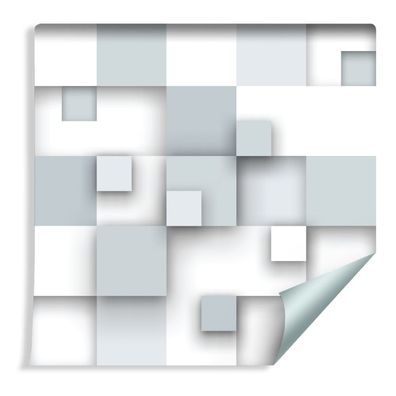 10m VLIES TAPETE Rolle Abstrakte Quadrate 3D Effekt XXL 1353