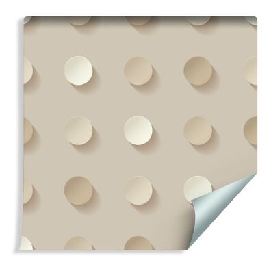 10m VLIES TAPETE Rolle Beige Tupfen 3D Effekt Xxl 892