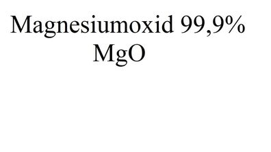 Magnesiumoxid 99,9% 100g Pharmaqualität weiß fest - feines Pulver, reinst (MgO) E 530