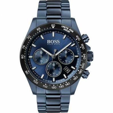 Hugo Boss Hero Sport Herrenuhr Armbanduhr Chrono Datum HB1513758 Neu mit Box