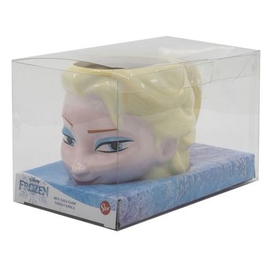 Stor Frozen Die Eiskönigin Elsa Kopf 3D Keramiktasse im Blister 325ml
