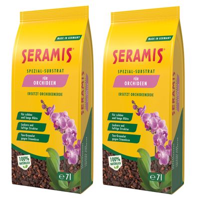 2 x Seramis® Spezial-Substrat für Orchideen, 7 Liter