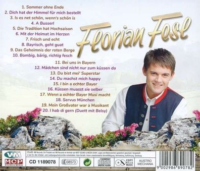 Florian Fesl Das Beste zum Jubiläum 20 Jahre 20 Hits CD Neu Schlager Volksmusik