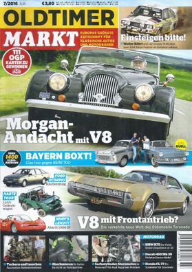 Oldtimer Markt 7/2016 Morgan - Andacht mit V8