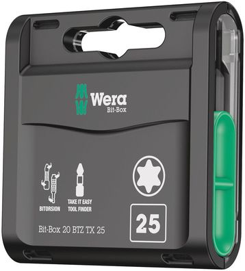 Wera Bit-Box 20 BTZ TX, TX 25 x 25 mm, 20-teilig 05057774001 Torx Bits Set