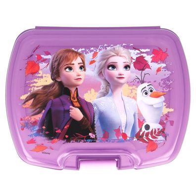 Stor Disney Frozen 2 Eiskönigin Lunch Sandwich Dose Brotbox lila Pausenbrot