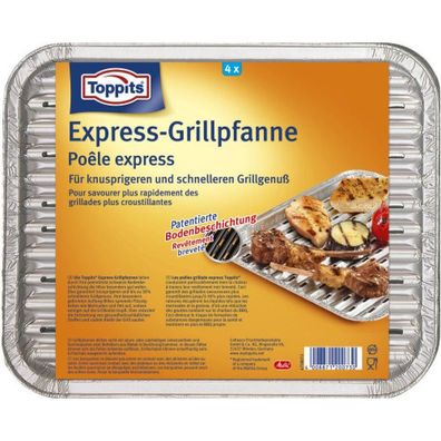 2,13 Euro pro Stück Toppits Express Grillpfanne für knusprigen Grillgenuß 4 St.