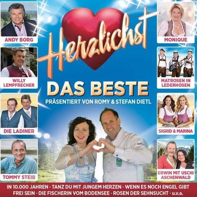 Herzlichst Das Beste präsentiert von Romy & Stefan Dietl 2CD's Neu Schlager