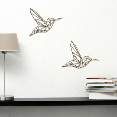 Kolibri aus Holz als Wanddekoration, Kleine Kolibris für Wände & Fenster