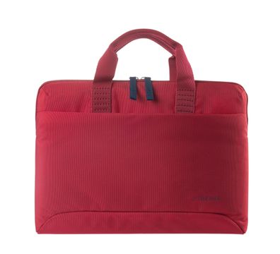 Tucano Smilza schlanke Laptoptasche aus Nylon für 15,6 Zoll, rot