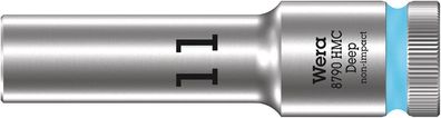 Wera 8790 HMC Deep Steckschlüsseleinsatz mit 1/2"-Antrieb 11 x 83 mm 05004551001