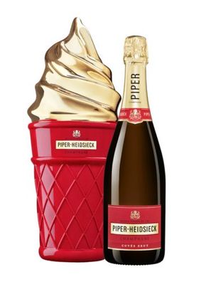 Piper Heidsieck ICE CREAM Verpackung + Champagner Brut 0,75l 12%vol