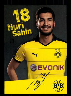 Nuri Sahin Druck Autogrammkarte Borussia Dortmund 2015-16
