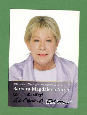 Barbara Magdalena Ahren ( Rote Rosen ) - persönlich signiert