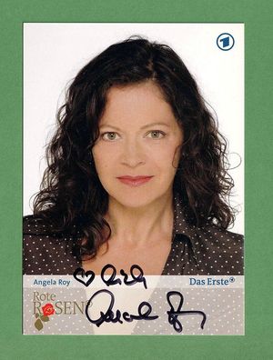 Angela Roy - ( Rote Rosen ) - persönlich signierte Autogrammkarte (1)