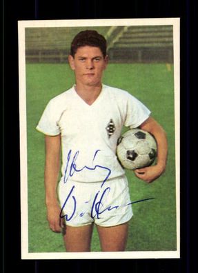 Heinz Wittmann Borussia Mönchengladbach Bergmann Sammelbild 1965/66 Original Sig