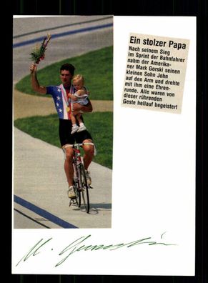 Mark Gorski Radfahren Original Signiert + A 217598