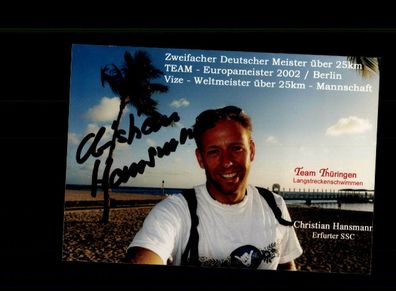 Christian Hansmann Schwimmen Foto Original Signiert + A 217728