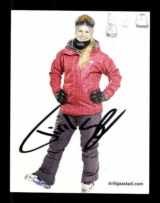 Tiril Sjastad Christiansen Ski Alpine Original Signiert + A 217767