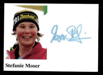 Stefanie Moser Ski Alpine Original Signiert + A 217804