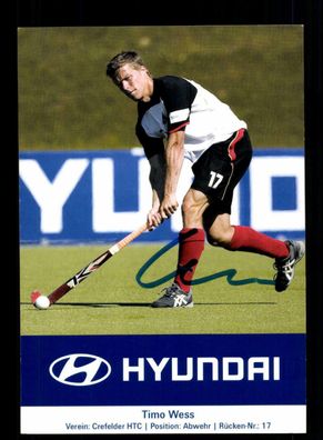 Timo Wess Autogrammkarte Hockey Nationalmannschaft 2006 Original Sign+ A 218059