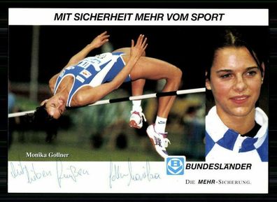 Monika Gollner Autogrammkarte Original Signiert Leichtathletik + 95749 + A 65254