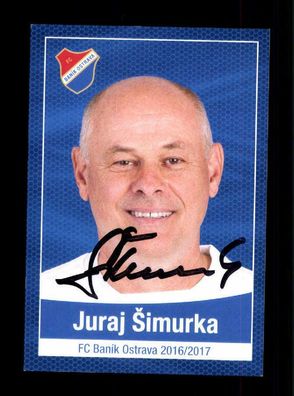 Juraj Simurka Autogrammkarte Banik Ostrau 2016-17 Original Signiert + A 218933