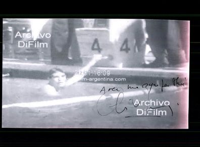 Alain Mosconi Schwimmen 3. Olympiasieger 1968 Original Signiert + A 217679