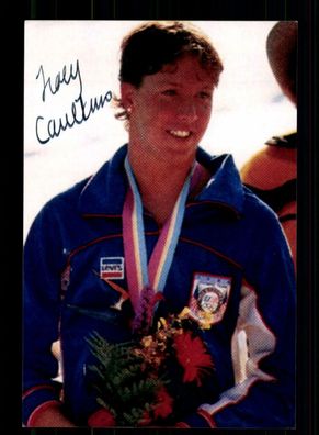 Tracy Caulkins Schwimmen Olympiasiegerin 1984 Foto Original Signiert + A 217680