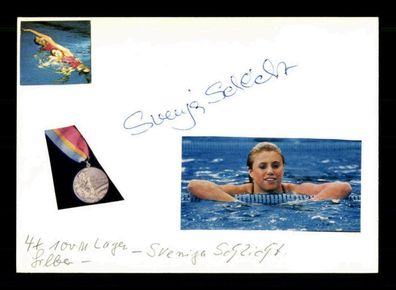 Svenja Schlicht Schwimmen Original Signiert + A 217708