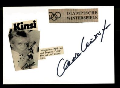 Christa Kinshofer Güthlein Ski Alpine Original Signiert + A 217801