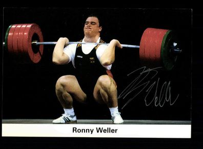 Ronny Weller Gewichtheben Autogrammkarte Original Signiert + A 218028