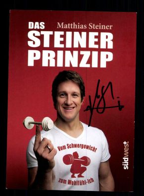 Matthias Steiner Gewichtheben Autogrammkarte Original Signiert + A 218040