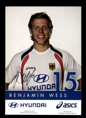 Benjamin Wess Autogrammkarte Hockey Nationalmannschaft Original Sign+ A 218069