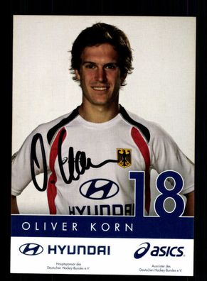 Oliver Korn Autogrammkarte Hockey Nationalmannschaft Original Sign + A 218072