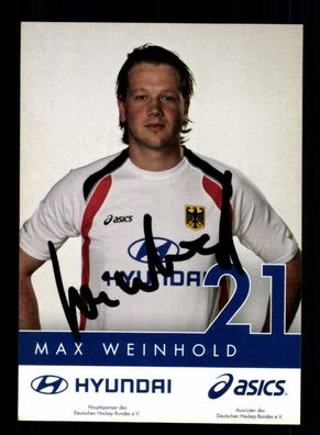 Max Weinhold Autogrammkarte Hockey Nationalmannschaft Original Sign + A 218073