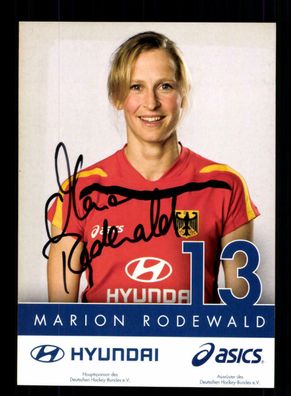 Marion Rodewald Autogrammkarte Hockey Nationalmannschaft Original Sign+ A 218077