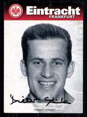 Dieter Stinka Autogrammkarte Eintracht Frankfurt Original Signiert+ A 73745