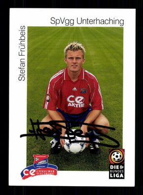 Stefan Frühbeis Autogrammkarte SpVgg Unterhaching 1999-00 + A 184800